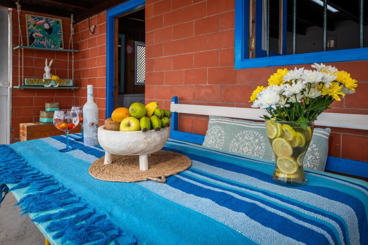 Cabin In Front Of Idyllic Majanicho Beach Bagian luar foto